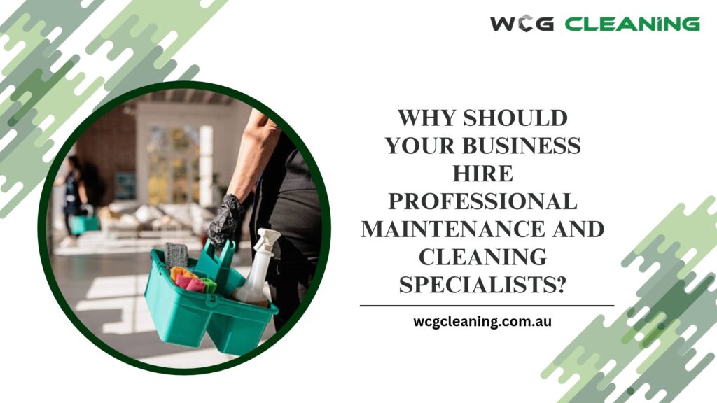 Why Should Your Business Hire Professional Maintenance and Cleaning Specialists?